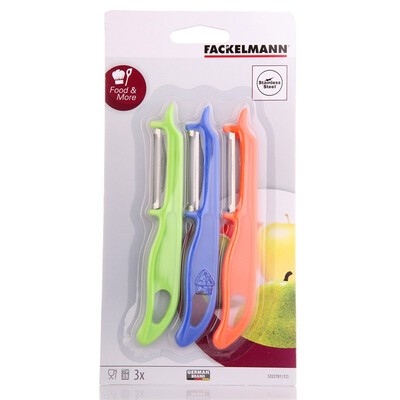 【Jingdong Supermarket】 Germany Fakman Fackelmann three pieces of color handle fruit and vegetable peeling machine peeler peeling knife
【Jingdong Supermarket】 Germany Fakman Fackelmann three pieces of color handle fruit and vegetable peeling machine peeler peeling knife