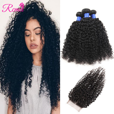 Rcmei Hair Brazilian 8A Kinky Curly Weave With Closure Virgin Human Hair 3 Bundles With Lace Closure Human Hair Extension Natural
Rcmei Hair Brazilian 8A Kinky Curly Weave With Closure Virgin Human Hair 3 Bundles With Lace Closure Human Hair Extension Natural
