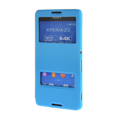MOONCASE Side Flip Hard board Slim Leather Bracket Window Case Cover for Sony Xperia Z4 Blue
MOONCASE Side Flip Hard board Slim Leather Bracket Window Case Cover for Sony Xperia Z4 Blue