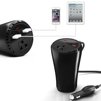 Автомобильные инверторы Power 150W Автомобильные инверторы 12V-220V 2.4A Двойные зарядные устройства USB Автоматический прикуриват
Автомобильные инверторы Power 150W Автомобильные инверторы 12V-220V 2.4A Двойные зарядные устройства USB Автоматический прикуриват