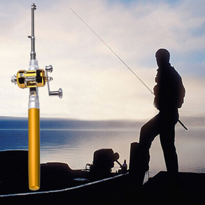 Mini Portable Aluminum Alloy Pocket Pen Shape Fish Fishing Rod Pole With Reel Gold
Mini Portable Aluminum Alloy Pocket Pen Shape Fish Fishing Rod Pole With Reel Gold