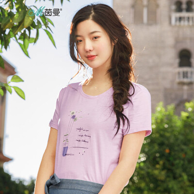 INMAN 2018 summer new round neck small fresh printed embroidery wild short-sleeved T-shirt female 18820202282 pink
INMAN 2018 summer new round neck small fresh printed embroidery wild short-sleeved T-shirt female 18820202282 pink