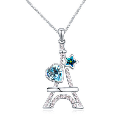 High Quality Retro Crystal Eiffel Tower Pendant Necklace Austrian Crystal from Swa Elements Heart Collares Women Accessories 20585
High Quality Retro Crystal Eiffel Tower Pendant Necklace Austrian Crystal from Swa Elements Heart Collares Women Accessories 20585