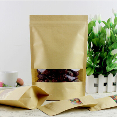 YoujialiangpinSelf-upstanding thick kraft paper Ziplock bag Tea bag packaging bag Melon sealed bag Visual section 9143cm 100
YoujialiangpinSelf-upstanding thick kraft paper Ziplock bag Tea bag packaging bag Melon sealed bag Visual section 9143cm 100