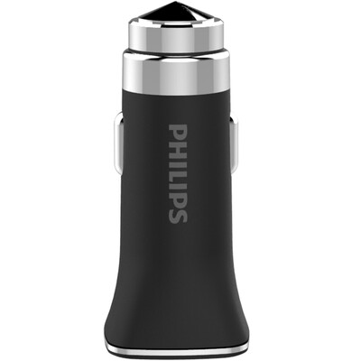 Philips PHILIPS car charger car charger DLP2018 a drag two emergency hammer contact 31A intelligent fast charge black
Philips PHILIPS car charger car charger DLP2018 a drag two emergency hammer contact 31A intelligent fast charge black
