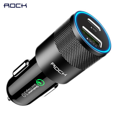 Rock USB Type C PD Car Phone Charger for iPhone X Quick Charge 30 QC30 36W USB Car Charger For Samsung galaxy Huawei Xiaomi
Rock USB Type C PD Car Phone Charger for iPhone X Quick Charge 30 QC30 36W USB Car Charger For Samsung galaxy Huawei Xiaomi