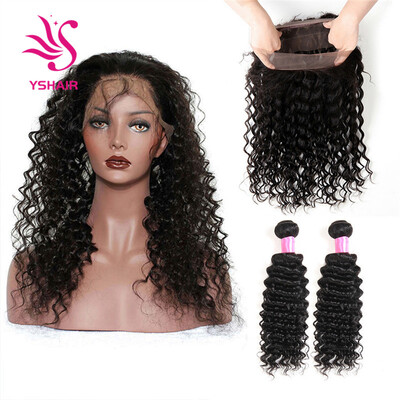 360 Lace Frontal With Bundles Brazilian Deep Wave With Pre Plucked 360 Lace Frontal Closure Natural Hairline With Virgin Hair
360 Lace Frontal With Bundles Brazilian Deep Wave With Pre Plucked 360 Lace Frontal Closure Natural Hairline With Virgin Hair