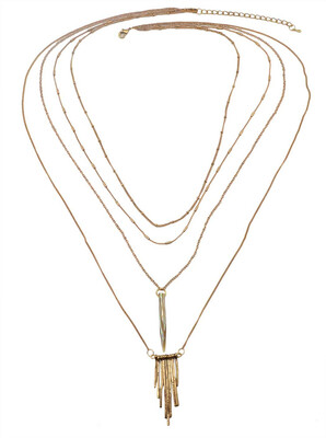 Idealway New Hot Sale Gold Multilayer Chains Alloy Natural Stone Quartzs Tassel Pendant Long Necklaces Women Jewelry
Idealway New Hot Sale Gold Multilayer Chains Alloy Natural Stone Quartzs Tassel Pendant Long Necklaces Women Jewelry