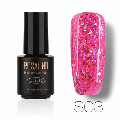 ROSALIND Gel 1S Black Bottle 7ML Star&Moon glitter S01-12 UV LED Soak-Off Gel Nail Polish Nail Art Semi Permanent Gel Varnish
ROSALIND Gel 1S Black Bottle 7ML Star&Moon glitter S01-12 UV LED Soak-Off Gel Nail Polish Nail Art Semi Permanent Gel Varnish