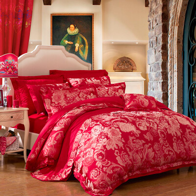Fu Anna home textiles bedding high-grade jacquard four-piece Casablanca 15 m bed for 203 229cm red
Fu Anna home textiles bedding high-grade jacquard four-piece Casablanca 15 m bed for 203 229cm red