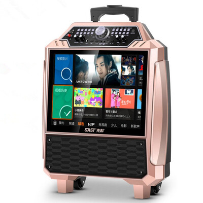 Bluetooth phone sync audio WiFi video player portable karaoke OK MP3 players portable Pull rod outdoor speaker stereo FM subwoofer
Bluetooth phone sync audio WiFi video player portable karaoke OK MP3 players portable Pull rod outdoor speaker stereo FM subwoofer