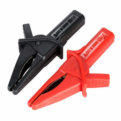 Alligator Clip lead Hantek HT18A Crocodile Clip Fitting of DSO3064 2pcs Large Dolphin Gator Clips Red Black Clips Red Black R1
Alligator Clip lead Hantek HT18A Crocodile Clip Fitting of DSO3064 2pcs Large Dolphin Gator Clips Red Black Clips Red Black R1