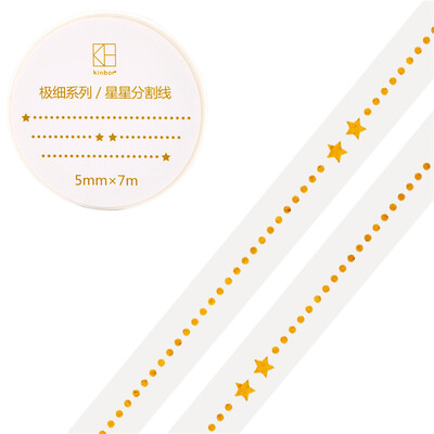 Kinbor hand book&paper tape 5mm7mhand book sticker foundation fine section tape golden leaves DTB64307
Kinbor hand book&paper tape 5mm7mhand book sticker foundation fine section tape golden leaves DTB64307