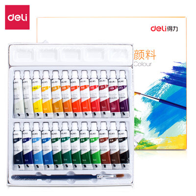Deli deli 24 color 5ml student art special entry level gouache painting paint gouache pigment 73864
Deli deli 24 color 5ml student art special entry level gouache painting paint gouache pigment 73864