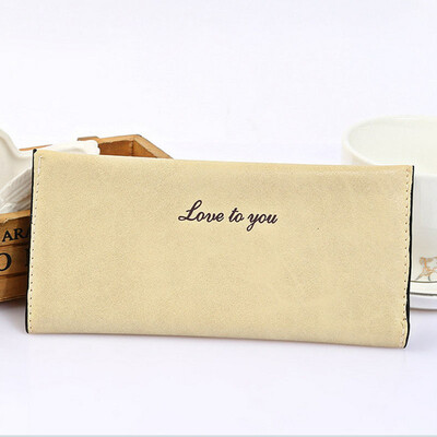 New Woman Long Section Wallet Korean Leather Wallet Matte Bag Purses