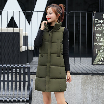 Womens Cotton Vest Long Fashion Stand Collar 2018 Autumn&Winter New Arrival Down Cotton Vest
Womens Cotton Vest Long Fashion Stand Collar 2018 Autumn&Winter New Arrival Down Cotton Vest