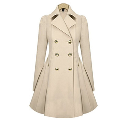Womens 2018 New Slim Thin Coat Long-sleeved Double-breasted Trench Coat Tops Office Lady Winter Trench Outwear
Womens 2018 New Slim Thin Coat Long-sleeved Double-breasted Trench Coat Tops Office Lady Winter Trench Outwear