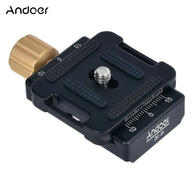 Andoer DC-34 Quick Release Plate Clamp Adapter with One Quick Release Plate 14" Screw for Arca-Swiss AS Standard QR Tripod Head
Andoer DC-34 Quick Release Plate Clamp Adapter with One Quick Release Plate 14" Screw for Arca-Swiss AS Standard QR Tripod Head