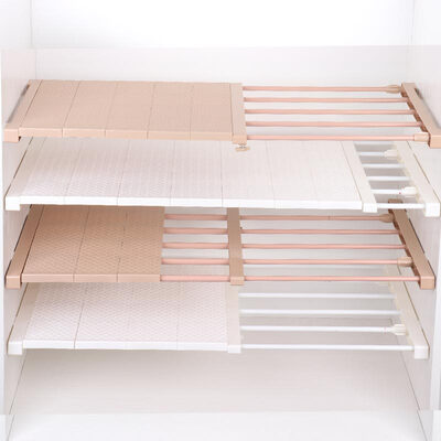 YouJiaLiangPin four generations of retractable 75-120cm layered partition racks wardrobe kitchen multi-purpose storage rack nail-free 42CM wide elegant white belt partition
YouJiaLiangPin four generations of retractable 75-120cm layered partition racks wardrobe kitchen multi-purpose storage rack nail-free 42CM wide elegant white belt partition