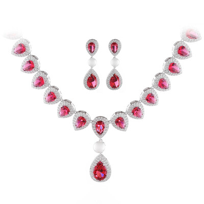 Aiyaya Waterdrop Heart High Quality Cubic Zircon Crystal Simulated Pearl Earrings&Necklace Sets for Wedding
Aiyaya Waterdrop Heart High Quality Cubic Zircon Crystal Simulated Pearl Earrings&Necklace Sets for Wedding