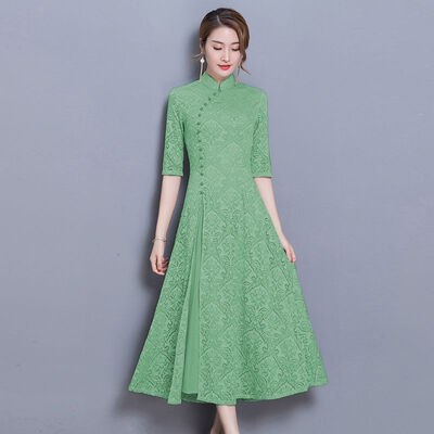 2018 весной и летом новый Cheongsam длинные кружева cheongsam ретро строчки кружево платье
2018 весной и летом новый Cheongsam длинные кружева cheongsam ретро строчки кружево платье