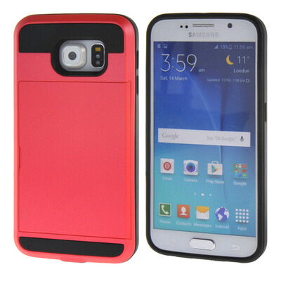MOONCASE Case for Samsung Galaxy S6 Soft Silicone Gel TPU Skin With Card Holder Protective Case Cover Red 01
MOONCASE Case for Samsung Galaxy S6 Soft Silicone Gel TPU Skin With Card Holder Protective Case Cover Red 01