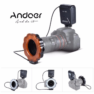 Andoer SL-102C GN15 Macro LED Ring Round Flash Fill-in Light Lamp Brightness Adjustable LCD Display for Canon Nikon Pentax Olympus
Andoer SL-102C GN15 Macro LED Ring Round Flash Fill-in Light Lamp Brightness Adjustable LCD Display for Canon Nikon Pentax Olympus