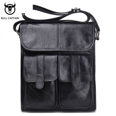 BULL CAPTAIN Retro Genuine Leather Shoulder bag men Crossbody Bags Small famous Brand Designer Male Messenger Bags
BULL CAPTAIN Retro Genuine Leather Shoulder bag men Crossbody Bags Small famous Brand Designer Male Messenger Bags