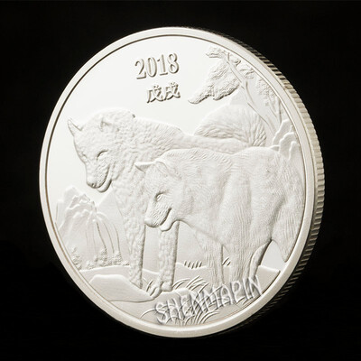 Chinese characteristics zodiac dog commemorative coin Lucky animal coins travel gifts gold-plated silver
Chinese characteristics zodiac dog commemorative coin Lucky animal coins travel gifts gold-plated silver