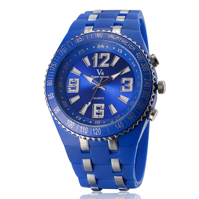 Men Fashion High Quality Quartz Movement Watch Daily Waterproof Accurate Silicone Wristwatch Round Case Button Buckle V6 Brand Watch V260B
Men Fashion High Quality Quartz Movement Watch Daily Waterproof Accurate Silicone Wristwatch Round Case Button Buckle V6 Brand Watch V260B