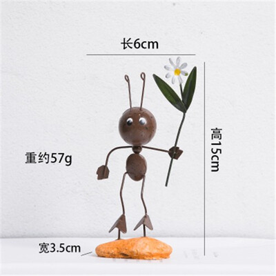 Creative cute iron ant small furnishings home miniature garden accessories living room bookcase home decoration animal crafts
Creative cute iron ant small furnishings home miniature garden accessories living room bookcase home decoration animal crafts
