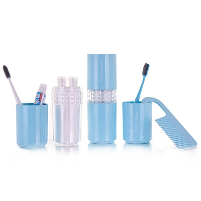 40000 km wash cup set 9 piece set travel travel portable men&women couple toothbrush cup mouth cup toothpaste comb shampoo bath milk bottle set SW2006 Island Blue
40000 km wash cup set 9 piece set travel travel portable men&women couple toothbrush cup mouth cup toothpaste comb shampoo bath milk bottle set SW2006 Island Blue
