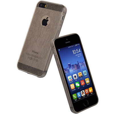 ESCASE Apple iPhone 5S mobile phone shell pull wire pattern TPU protective cover metal texture soft shell warm spring E series through black
ESCASE Apple iPhone 5S mobile phone shell pull wire pattern TPU protective cover metal texture soft shell warm spring E series through black