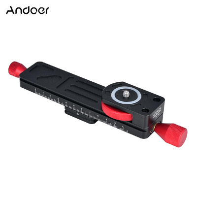 Andoer W160 Aluminum Alloy 2Way Macro Focusing Rail Slider Plate Closeup Photography Tripod Head with 14" Screw for Canon Niko
Andoer W160 Aluminum Alloy 2Way Macro Focusing Rail Slider Plate Closeup Photography Tripod Head with 14" Screw for Canon Niko