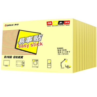 COMIX D5003 stickers notes paper notes easy to paste 76x101mm color random 12 loaded
COMIX D5003 stickers notes paper notes easy to paste 76x101mm color random 12 loaded