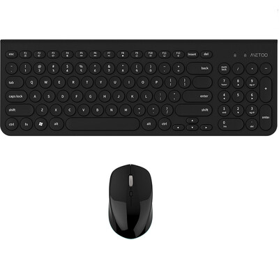METOO Wireless Keyboard&Mouse USB Mechanical Mute Keyboard Mouse Combo for Notebook Desktop Computer Office Game Home
METOO Wireless Keyboard&Mouse USB Mechanical Mute Keyboard Mouse Combo for Notebook Desktop Computer Office Game Home