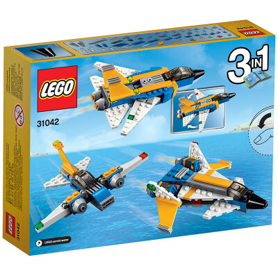 

LEGO (LEGO) Творческое Разнообразие серия 6 до 12 лет супер планер 31042 детских игрушки блоков