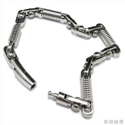 Hpolw Men's silver Stainless Steel Geometry pattern/Circular pattern Spring buckle Bracelet - Silver - 8.8 Inch
Hpolw Men's silver Stainless Steel Geometry pattern/Circular pattern Spring buckle Bracelet - Silver - 8.8 Inch