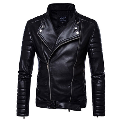 Brand 2018 Autumn Winter Casual Zipper PU Leather Jacket Motorcycle Leather Jacket Men Slim Fit Mens Jackets And Coats
Brand 2018 Autumn Winter Casual Zipper PU Leather Jacket Motorcycle Leather Jacket Men Slim Fit Mens Jackets And Coats