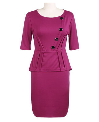 Womens Vintage Elegant Tunic Half Sleeve Peplum Wear To Work Party Bodycon Pencil Dress
Womens Vintage Elegant Tunic Half Sleeve Peplum Wear To Work Party Bodycon Pencil Dress