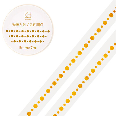 Kinbor hand book&paper tape 5mm7mhand book sticker foundation fine section tape golden leaves DTB64307
Kinbor hand book&paper tape 5mm7mhand book sticker foundation fine section tape golden leaves DTB64307