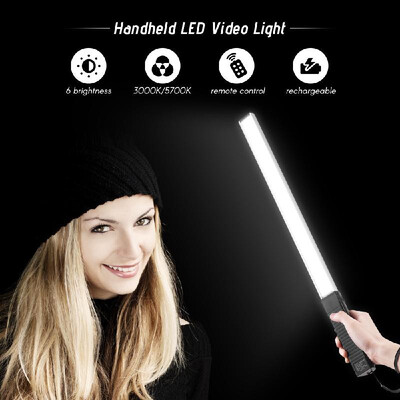 Handhled LED Video Light Wand Dimmable Bicolor Photo LED Stick with Remote Control Carry Bag
Handhled LED Video Light Wand Dimmable Bicolor Photo LED Stick with Remote Control Carry Bag