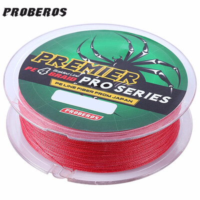 PROBEROS 100M Mixed Color PE Monofilament Fishing Line Strong 4 Strands Braided Wire PE material High tensile strength
PROBEROS 100M Mixed Color PE Monofilament Fishing Line Strong 4 Strands Braided Wire PE material High tensile strength