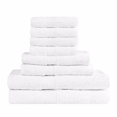 Htovila 8-Piece Cotton Towel Set 4 Washcloths 2 Bath Towels 2 Hand Towels Soft Breathable Absorbent Face Body Bath Towel Set f
Htovila 8-Piece Cotton Towel Set 4 Washcloths 2 Bath Towels 2 Hand Towels Soft Breathable Absorbent Face Body Bath Towel Set f