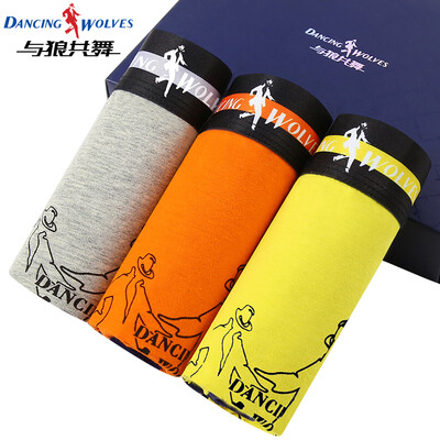 Dancing with wolves DANCING WOLVES mens underwear mens boxers mens underwear mens boxers cotton breathable four-point pants head 3 mixed color
Dancing with wolves DANCING WOLVES mens underwear mens boxers mens underwear mens boxers cotton breathable four-point pants head 3 mixed color
