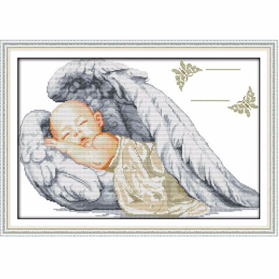 DIY Handmade Needlework Counted Cross Stitch Set Embroidery Kit 14CT Little Angel Pattern Cross-Stitching 51 36cm Home Decoratio
DIY Handmade Needlework Counted Cross Stitch Set Embroidery Kit 14CT Little Angel Pattern Cross-Stitching 51 36cm Home Decoratio