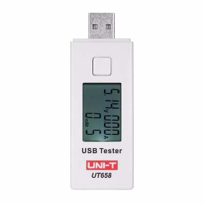UNI-T UT658 Digital LCD USB Voltage Current Meter U Disk Voltmeter Ameter Charging Capacity Tester DC3-9V 0-3A
UNI-T UT658 Digital LCD USB Voltage Current Meter U Disk Voltmeter Ameter Charging Capacity Tester DC3-9V 0-3A