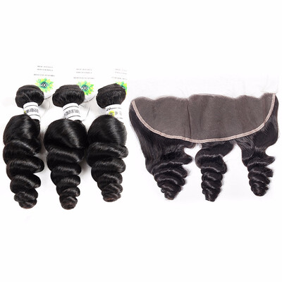 7A Peruvian Virgin Hair With Frontal Closure 13x4 Loose Wave Ear to Ear Lace Frontal Closure With Bundles Loose Wave Human Hair
7A Peruvian Virgin Hair With Frontal Closure 13x4 Loose Wave Ear to Ear Lace Frontal Closure With Bundles Loose Wave Human Hair
