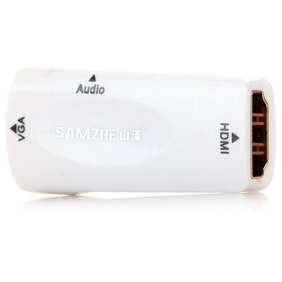 Shanze SAMZHE ZJT-710 HDMI female transfer VGA master audio HD conversion head gold-plated version of the white
Shanze SAMZHE ZJT-710 HDMI female transfer VGA master audio HD conversion head gold-plated version of the white