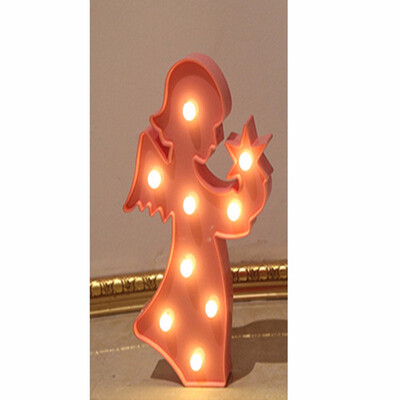 LED Angel Plastic Night Light 3D Marquee Desk Table Lamp Letter Lights Kids Room Decoration PinkWhiteBlue Lamp
LED Angel Plastic Night Light 3D Marquee Desk Table Lamp Letter Lights Kids Room Decoration PinkWhiteBlue Lamp